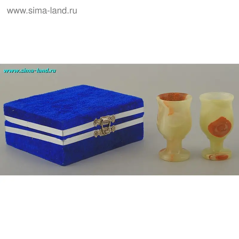 Набор рюмок 1,5 х 2,5 см "Тюльпан", в бархатной коробке