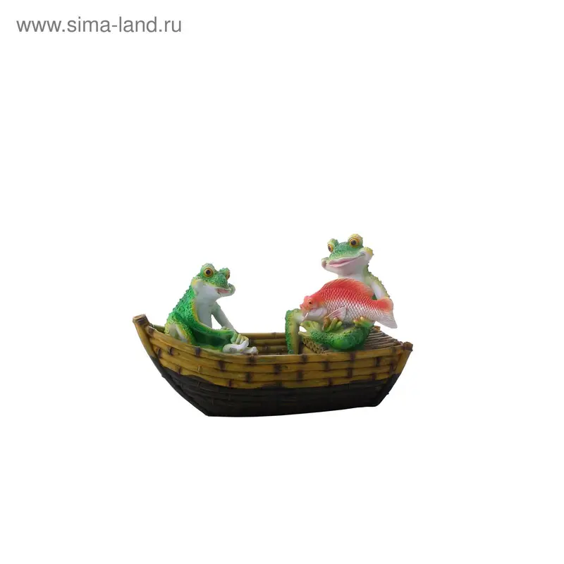 фонтан лягушки на лодке 36,5*24*18 см