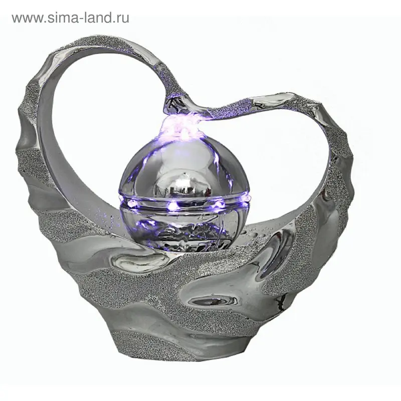 фонтан Бесконечность LED сердце 29,7*17*27,5 см
