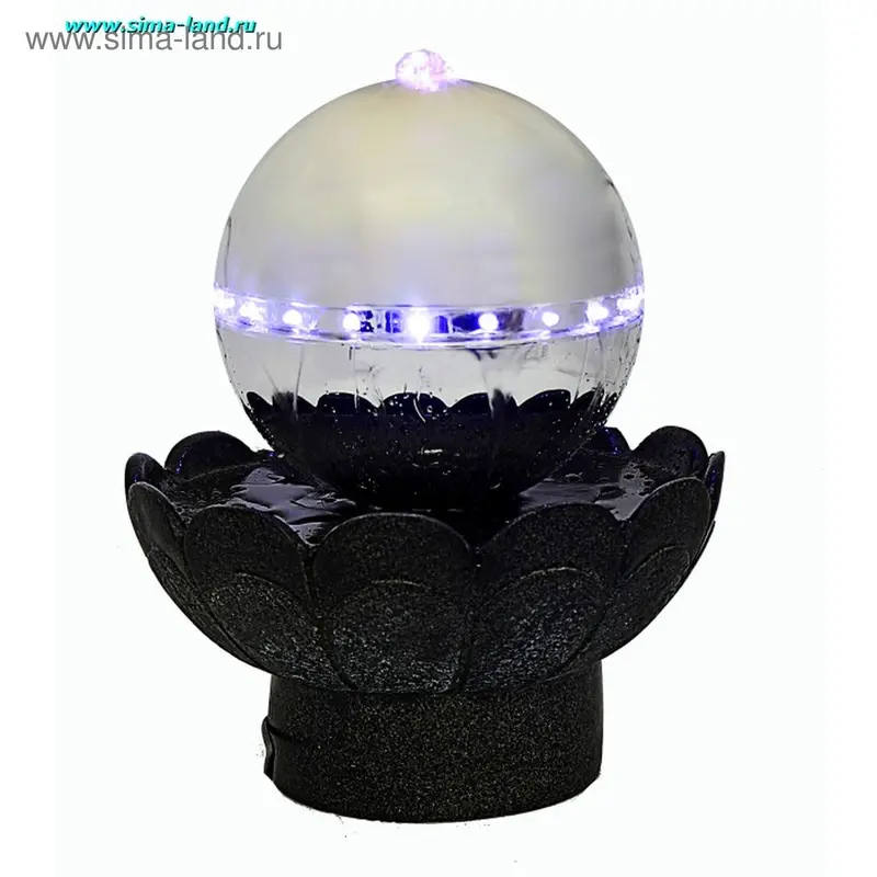 фонтан Бесконечность LED напольный круг 33,8*33,8*39,5 см