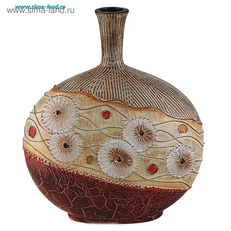 ваза керамика одуванчик цветной 36*30,5*15 см