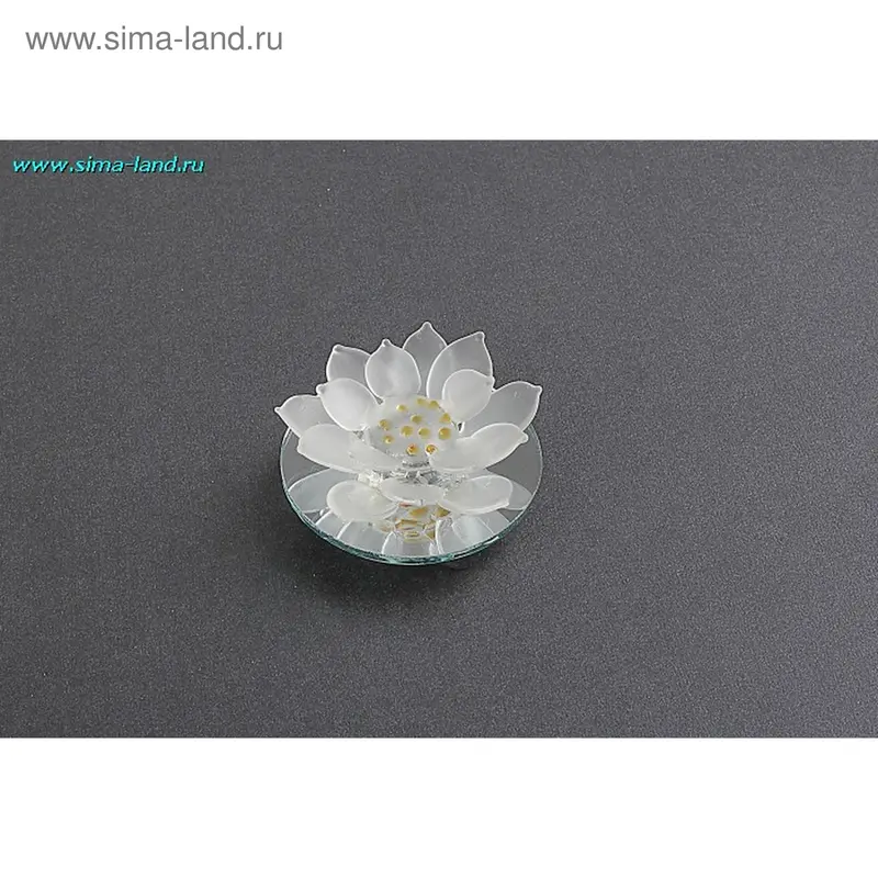 стекло лотос на зеркале свет 8*4 см