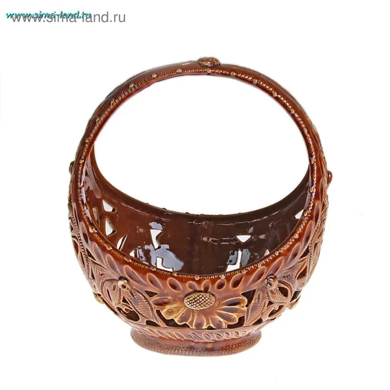 Ваза "Корзинка", резная