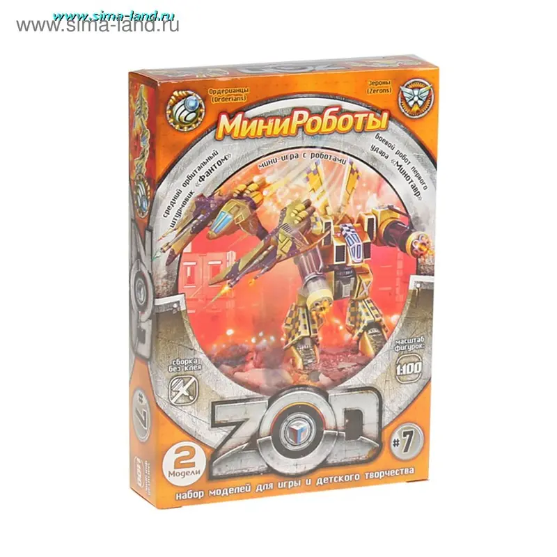 Настольная игра "Минироботы ZOD №7"