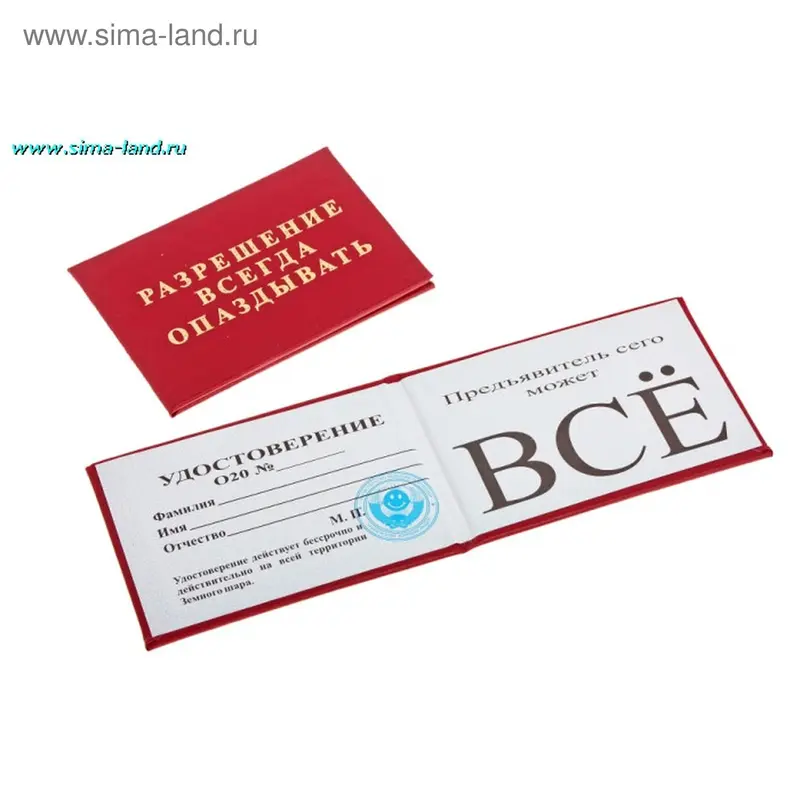 Разрешение всегда опаздывать