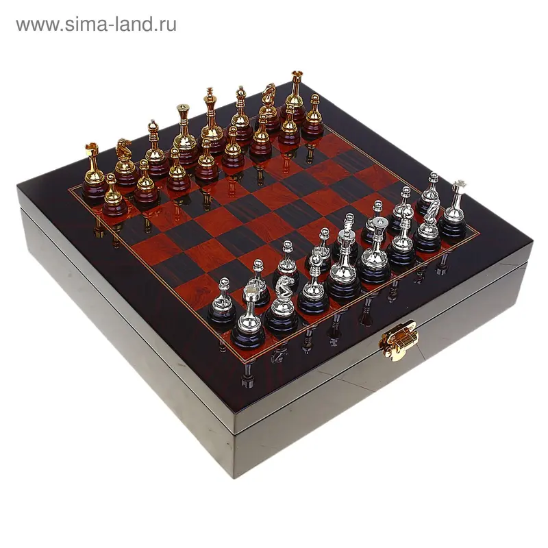 Шахматы дерево вишня 31х31х7,5 см