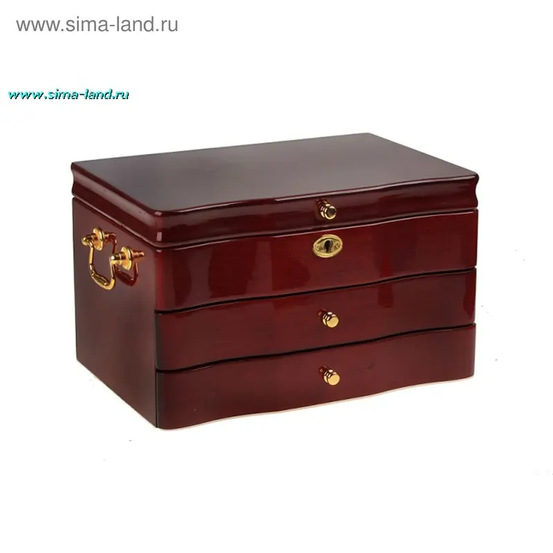 шкатулка дерево лак для драгоценностей комод 29,5*20*18 см