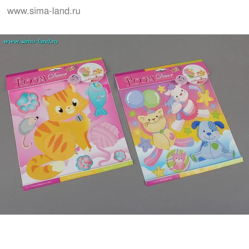 наклейка бумага зверинец 2 яруса 24*20 см