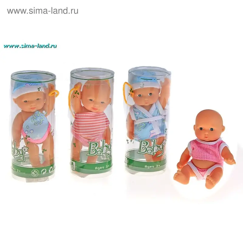 Пупс малыш, 4 вида