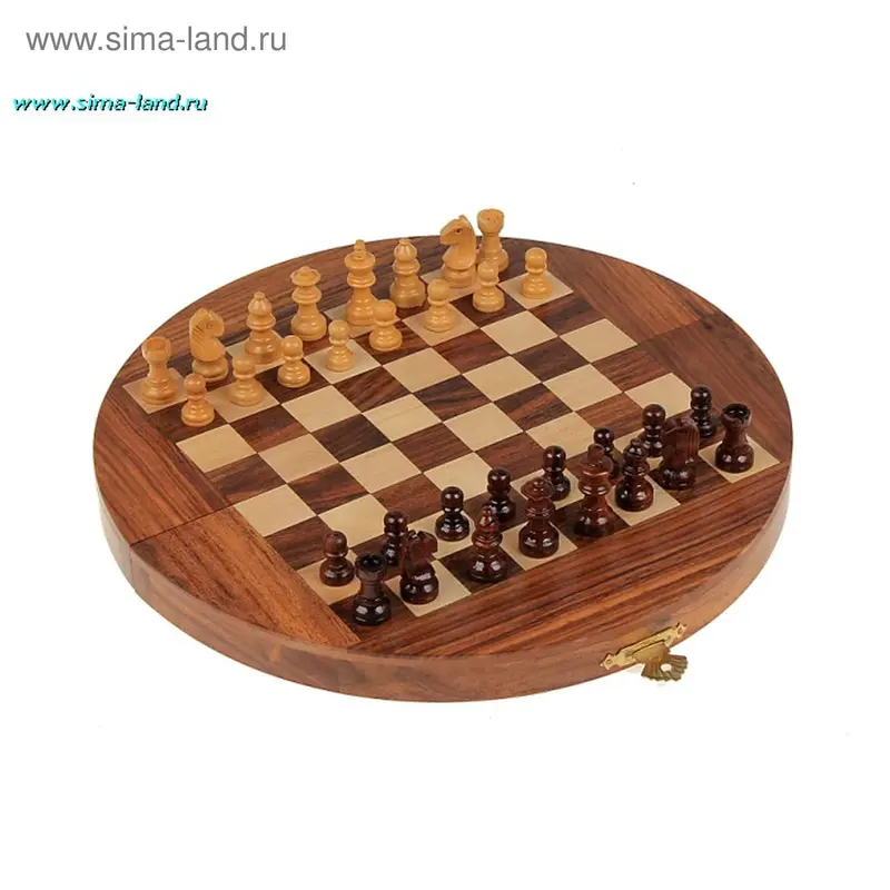 дерево шахматы магнит п/круг диаметр 23 выс. 1,75 см