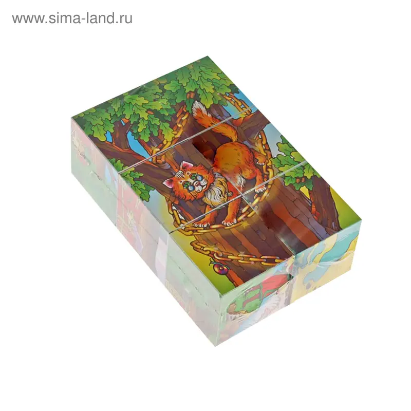 Кубики "Сказки Пушкина", 6 штук