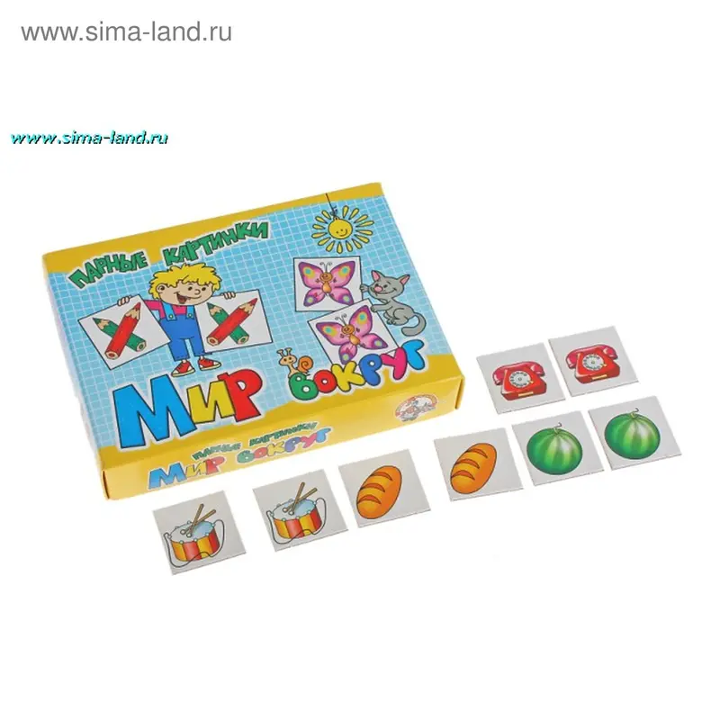 Игра настольная "Мир вокруг", парные картинки