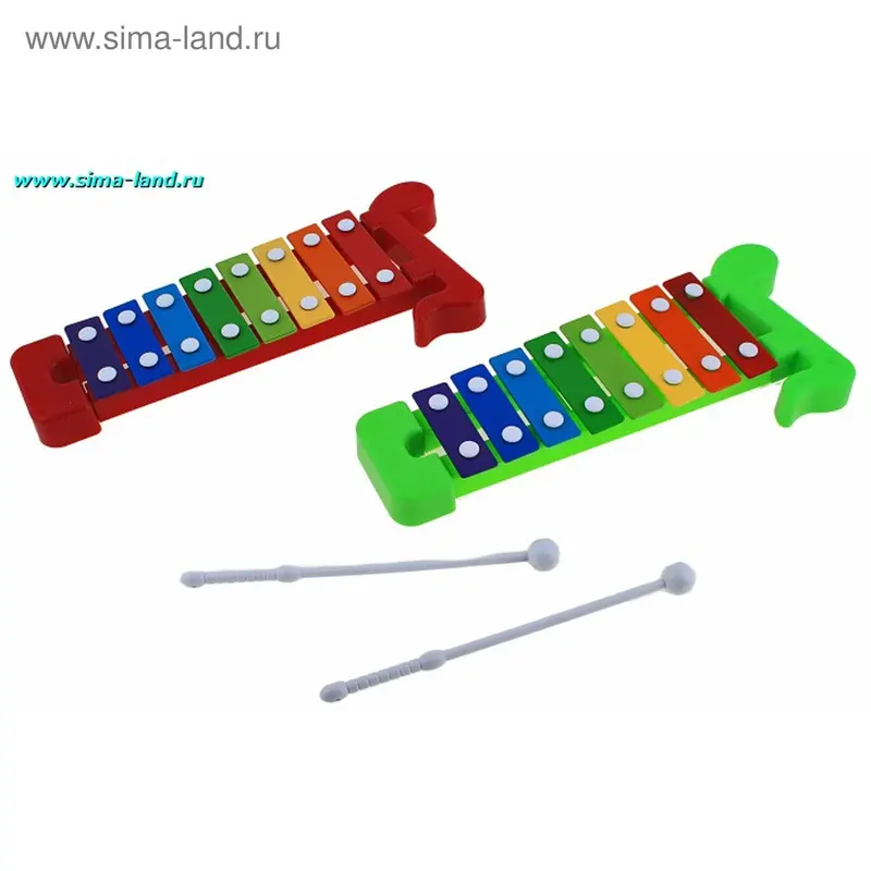 Металлофон 8 клавиш, 2 вида