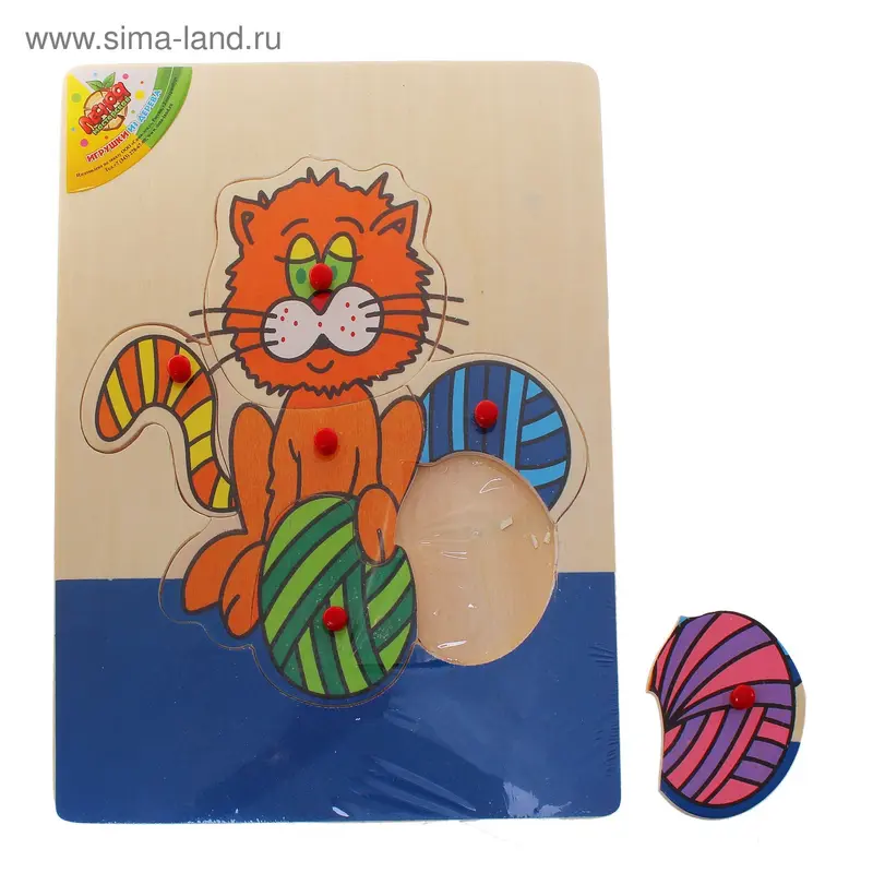 Рамка-вкладыш "Игривый кот", 6 элементов