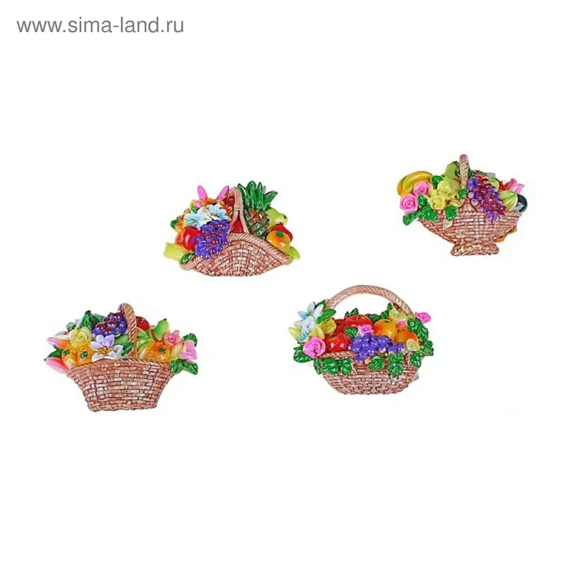 Магнит "Корзинка сладостей" 6×7,5 см