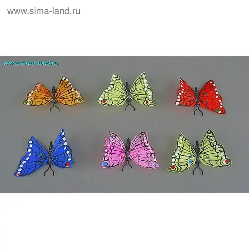 магнит бабочка перо искусница 6*8 см