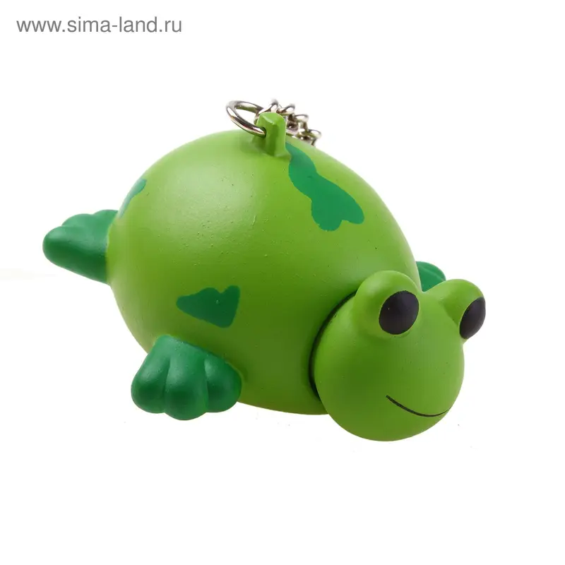 брелок прикол резина лягушка 6 см