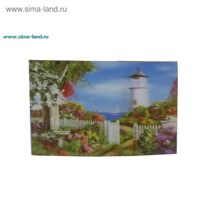 магнит пластик переливашка маяк 8,5*5,5 см (наб 11 шт)