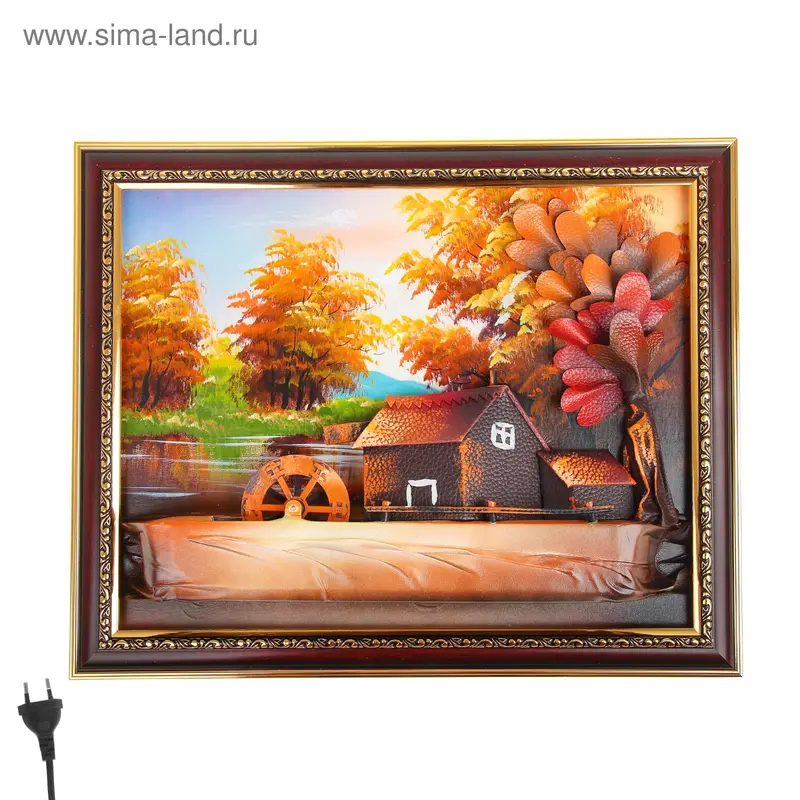 фонтан картина 36*48 см мельница
