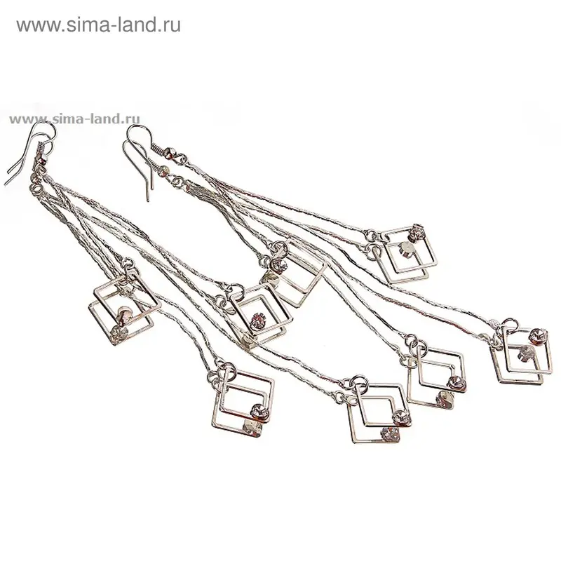 Серьги «Пять рядов», цвет МИКС