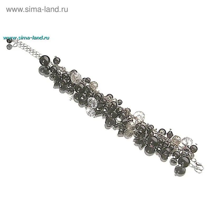 Браслет «Виноград», черный