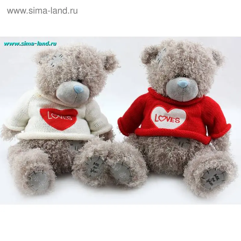 М мишка кудрявая травка 30 см