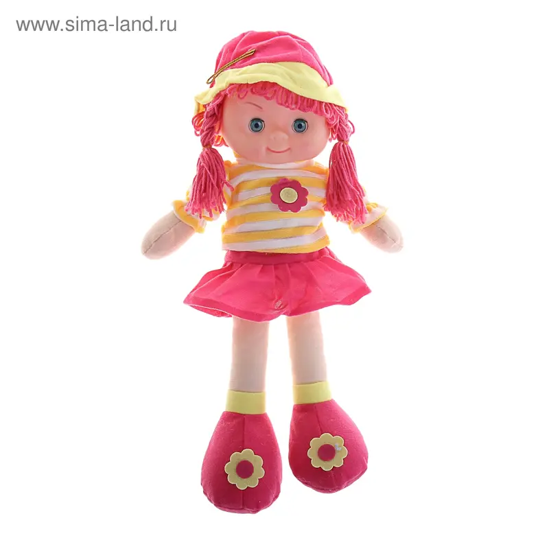 Мягкая игрушка кукла пикает в юбочке, в кофточке, МИКС
