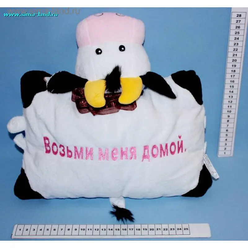 м подушка бык на пуговице 37*30 (2 шт) (бокс 60 шт)
