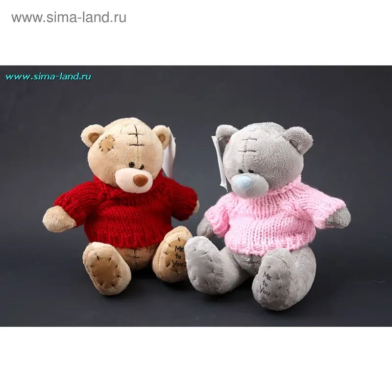 М мишка в кофте 16 см (бокс 200 шт.) мин 2 шт