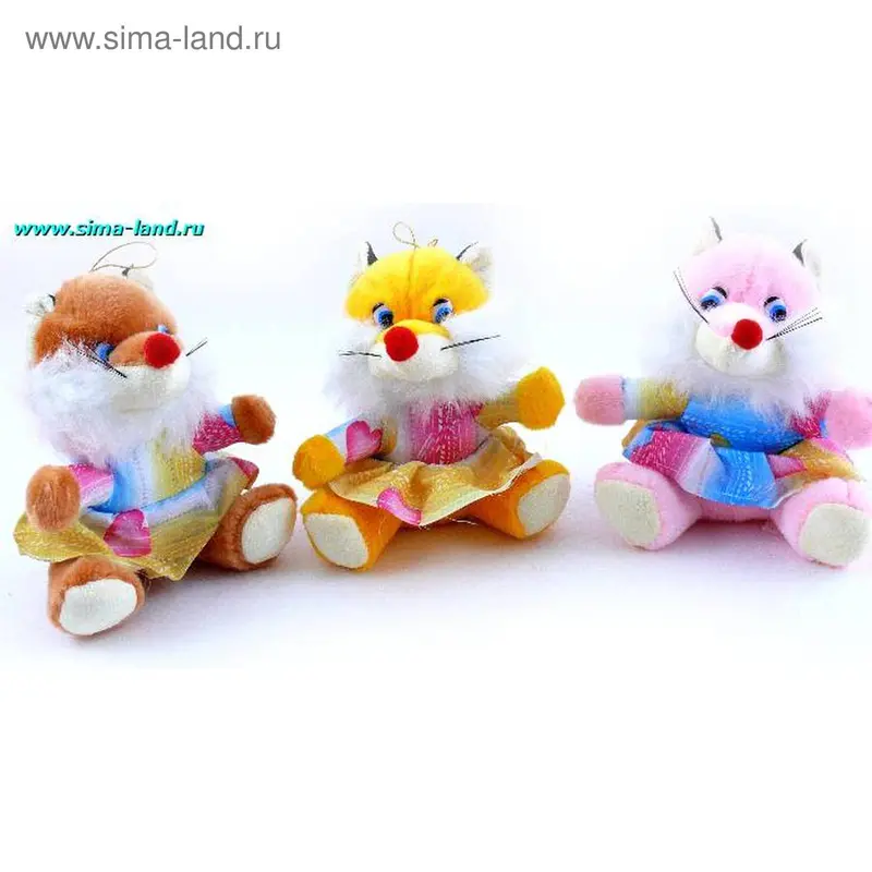 Мягкая игрушка-подвеска Лиса в платье