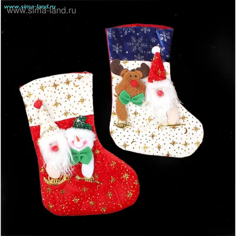 новый год носок мелодия блеск 26*17 см