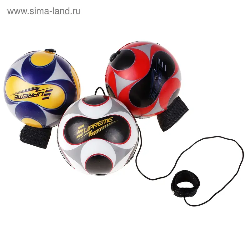 Мяч на резинке "Супер", цвета МИКС