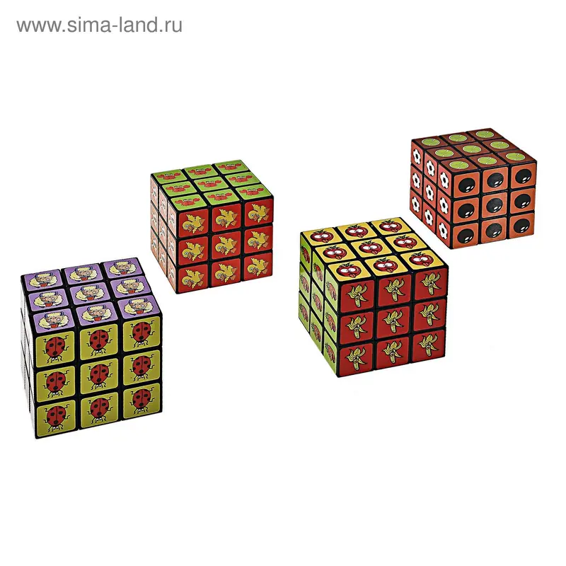 головоломка кубик ассорти №3 6,5*6,5 см