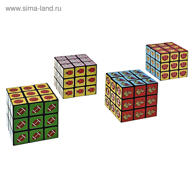 головоломка кубик ассорти №1 6,5*6,5 см
