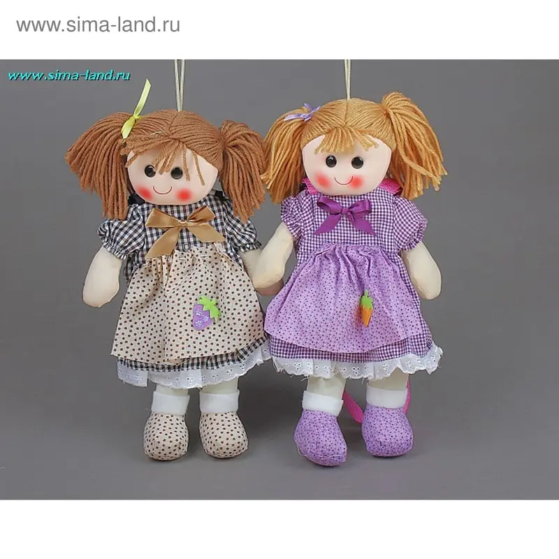 М кукла сумкой в фартучке