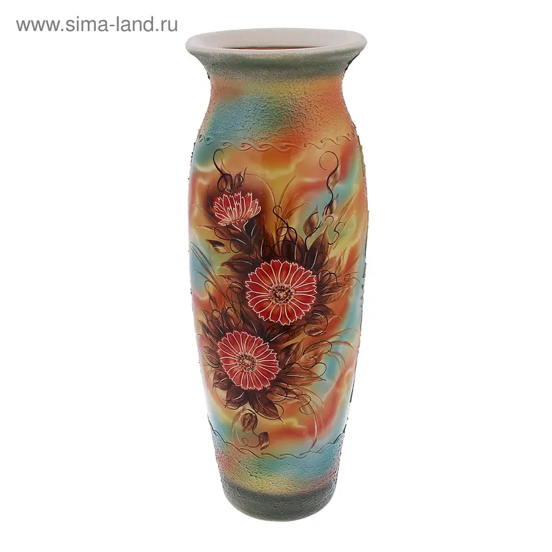 Ваза напольная "Луиза" ирисы