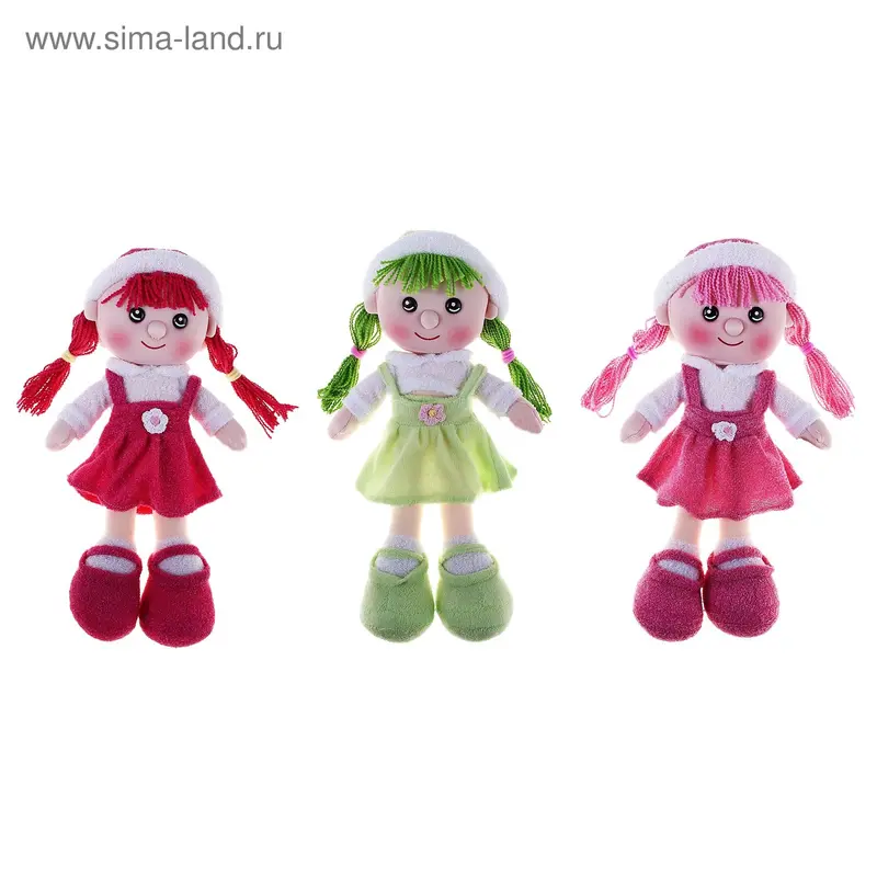 Мягкая игрушка "Кукла - круглая мордашка", цвета МИКС