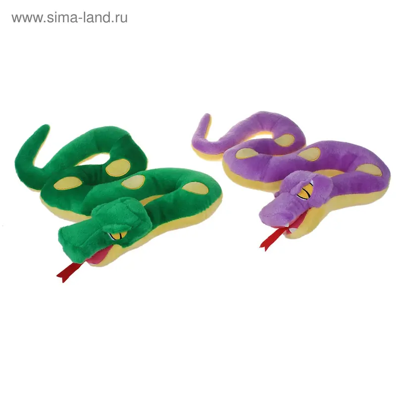 Мягкая игрушка "Злая змея", 2 цвета