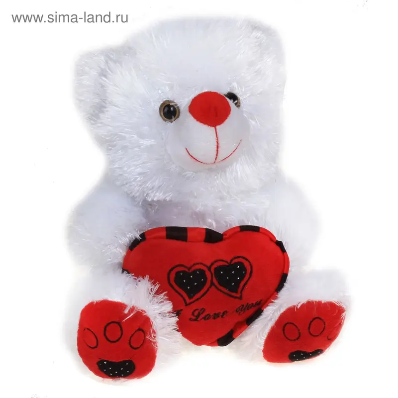 м медведь с сердцем два цвета 33*25*10