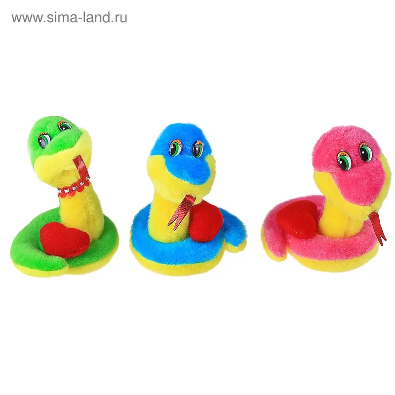 М змея мини с боку сердечко 11×7×7