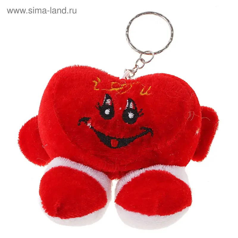 Мягкая игрушка сердечко "Я тебя люблю музыкальный"