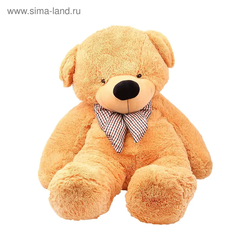 М мишка клетчатый бант 132×50×47