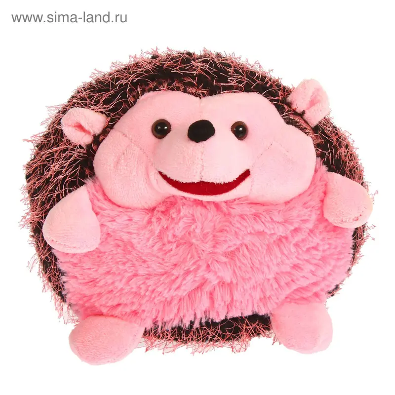 Мягкая игрушка "Ежик Иголка" розовый
