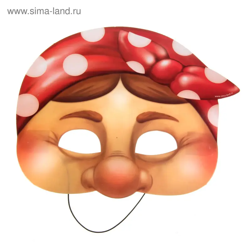 маска картон бабка (набор 6 шт)