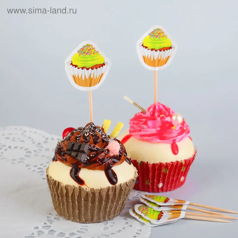 Шпажки для канапе "Пирожное", набор 12 шт