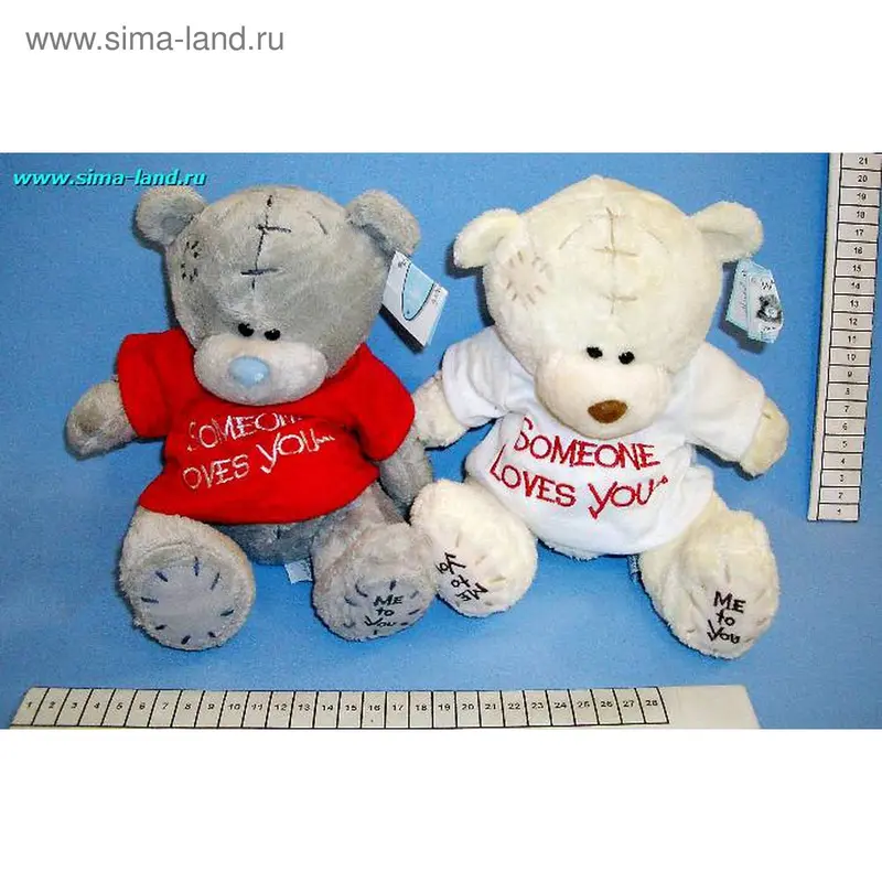 М мишка в кофте ткань 20 см