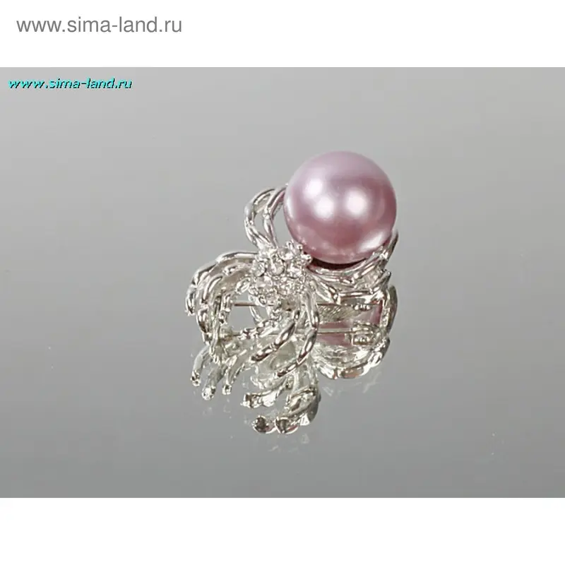 Брошь «Паук с жемчужиной»