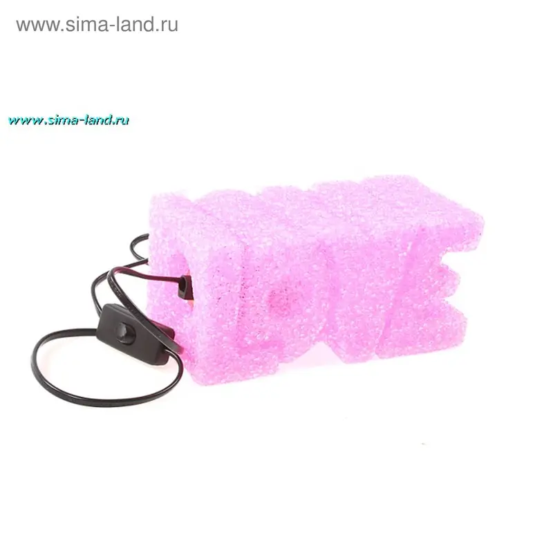 светильник резина LOVE 10*20,5 см