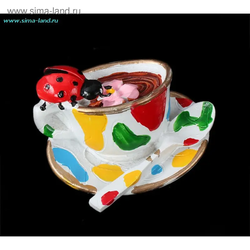 магнит полистоун чашка кофе 6*4,5 см