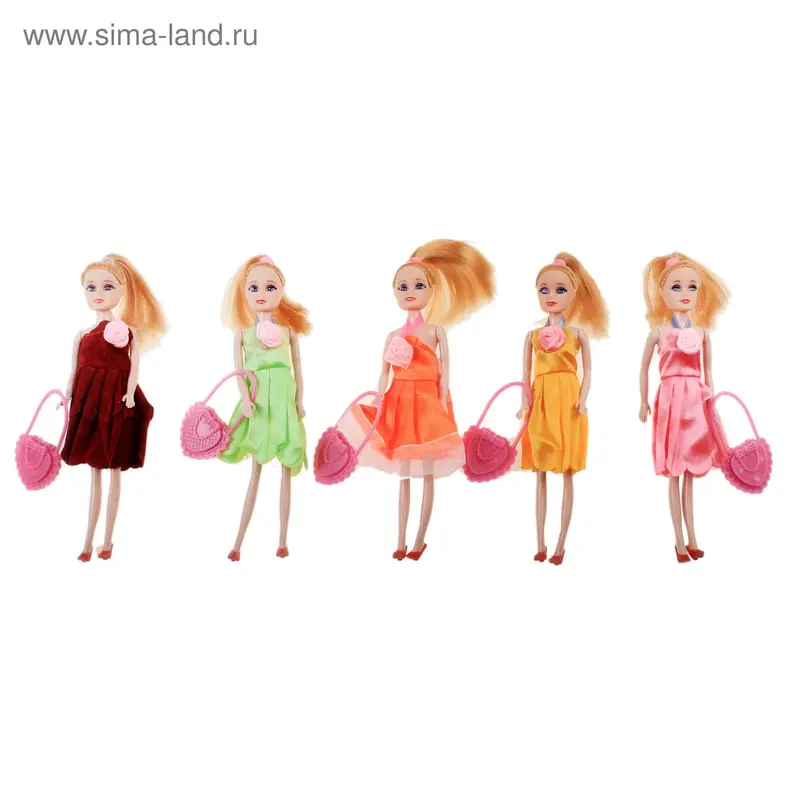 Кукла "Арина" с сумкой, в пакете, микс